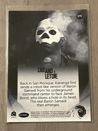 Tarjeta coleccionable Baron Samedi Arrives - James Bond 007. Vive y deja morir - Imagen 2 de 2