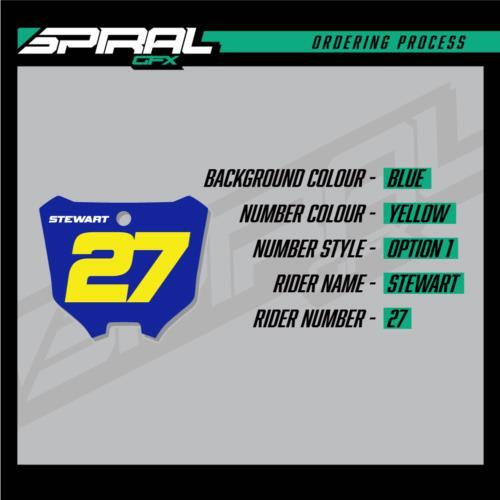 Custom MX Backgrounds Numbers Graphics Racer KTM SX SXF 125 250 350 450 2009 - Picture 5 of 5