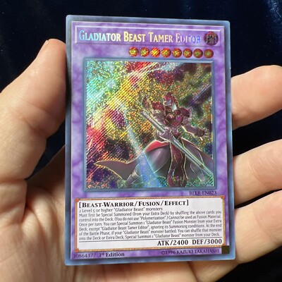 deck editor yugioh Yugioh Gladiator Beast Tamer Editor BLLR-EN023 1st Edition Card