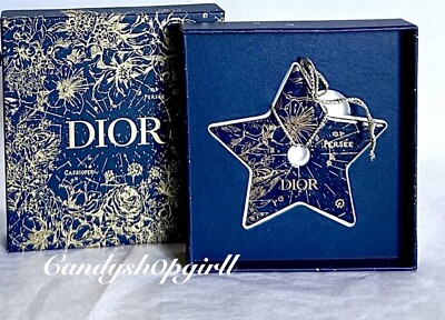 NEW DIOR Ceramic STAR Symbol Holiday Charm Ornament ~ Limited