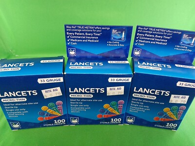 Lancets Micro-thin 100 Sterile Lancets
