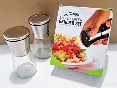 Twinzee Salt & Pepper Grinder Set - Salz- & Pfeffermühlen Set