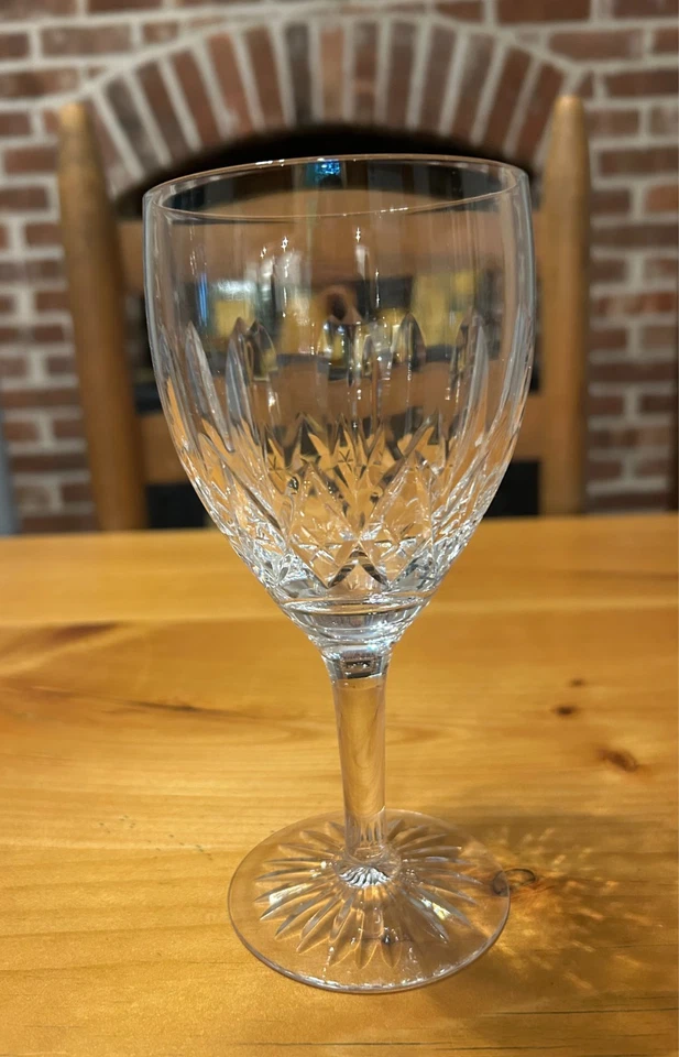 (1) STUART ENGLAND~GLENCOE~Cut Crystal Wine Glass 7"~Etched Mark~EXCELLENT - Image 2 of 2