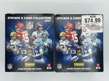 2021 Panini NFL Sticker & Card Collection Factory Sealed Box Lot of 2