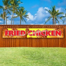 FRIED CHICKEN Advertising Food Snack Vinyl Banner Flag Sign USA XL02415