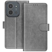 Avizar, Chesterfield Klappetui Redmi 15C Mit Kartenfach Und Standfunktion, Grau