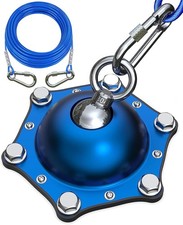 Dog Tie Out Cable and Stake for Camping,360 Swivel Dog Run- No Tangle,with 30FT