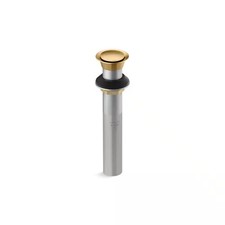 KOHLER Clicker Drain Without Overflow in Vibrant Brushed Moderne Brass 33151-2MB