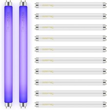 Qualirey 12 Pack Bug Zapper Replacement Light Bulbs 10W for 20W Indoor Bug Zappe