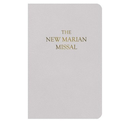 Leatherette White Cover Marian Sunday and Daily Missal
