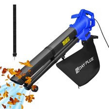 Garden Leaf Blower Vacuum Mulcher Sucker Electric Lawn Shredder Bag Grass Wheels