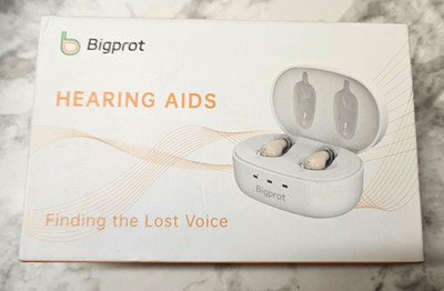 Bigprot ZF-M602 Rechargeable ITE Hearing Aid Both Ears w/Charging Case