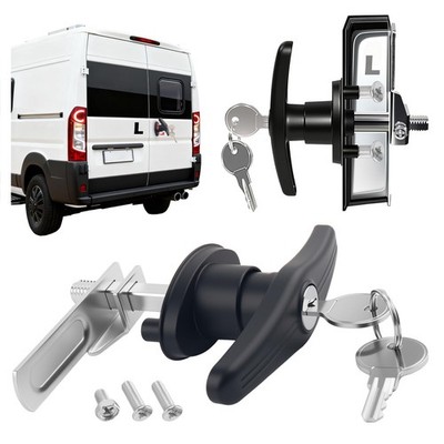 T-Handle Truck Topper Lock Kit with Cam & 2PCS 3.95*3.67*1.34 inch, L 