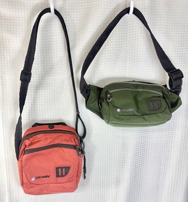 Pacsafe Venturesafe 100 & Venturesafe Pacsafe 200 AntiTheft Travel Bags Lot of 2
