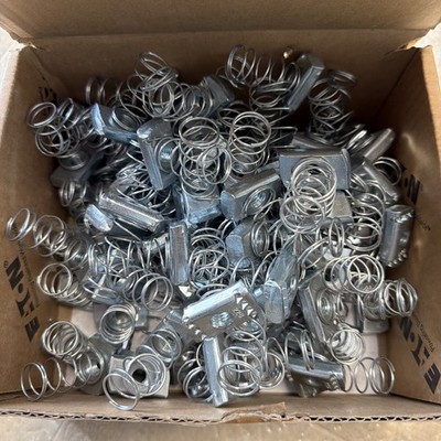 100 EATON B-Line N228 (3/8) ZN  3/8'' Spring Lock Nut - Zinc Plated Blemished Box