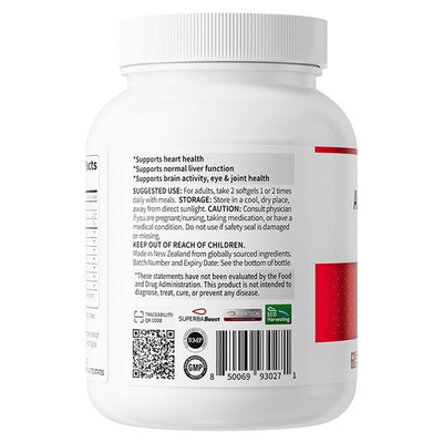 New Zealand Made Krill Oil 60 Caps - Omega 3 Rich for Nutrition & Health