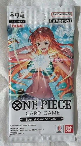 One Piece Card Game Special Card Set Vol1  Asia Excl Set 1pc SEALED PACK 9 Cards