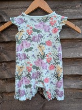 Tu Baby Floral Romper | 6-9 Months | 100% Cotton