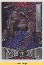 2022 Upper Deck Marvel Metal Universe Spider-Man Grandiose Rhino #68 READ h6w