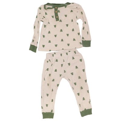 Emily and Oliver, Pyjama, Größe: 92, Bio-Baumwolle, Weiß/Grün, Sonstiges #950