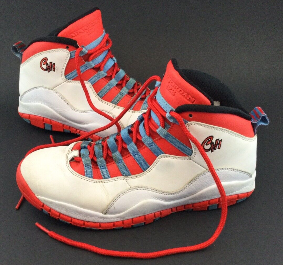 Air Jordan 23 City 310805-114 Retro 10 Chicago Bulls Sneakers Size