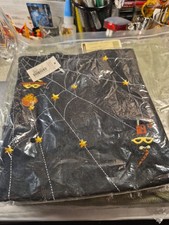 Longaberger Halloween Spider Web Stars Embroidered Tote Bag
