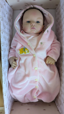 ASHTON DRAKE GALLERIES NEWBORN REAL BABY PUPPE IN BOX - MUSIK - SPIELT WIEGENLIED