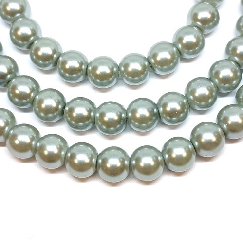 6mm/100pcs 8mm/50pcs 10mm/25pcs round glass pearl beads Jewellery DIY Craft - Picture 19 of 60