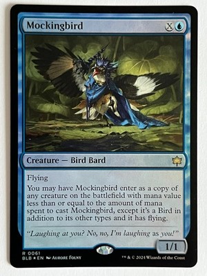 MTG Mockingbird (Foil) [Bloomburrow] Near Mint