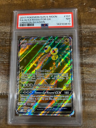 Alolan Exeggutor-GX graded PSA 7 for sale on eBay