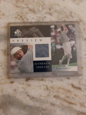 2001 Upper Deck SP Golf Preview Payne Stewart Authentic Threads Relic Card