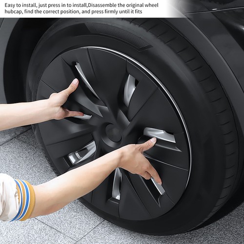 4Pcs Hubcap Wheel Covers Stylish Wear-Resistant 19 Inch Hubcaps Part SLS - Picture 5 of 24