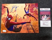 Shameik Moore & Jake Johnson Signed 8x10 Photo as Miles Morales & Spider-Man Spi