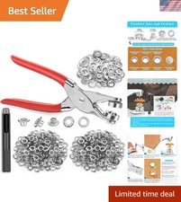 Elegant 643Pcs Grommet Tool Kit with 320 Eyelets Washers for DIY Crafts