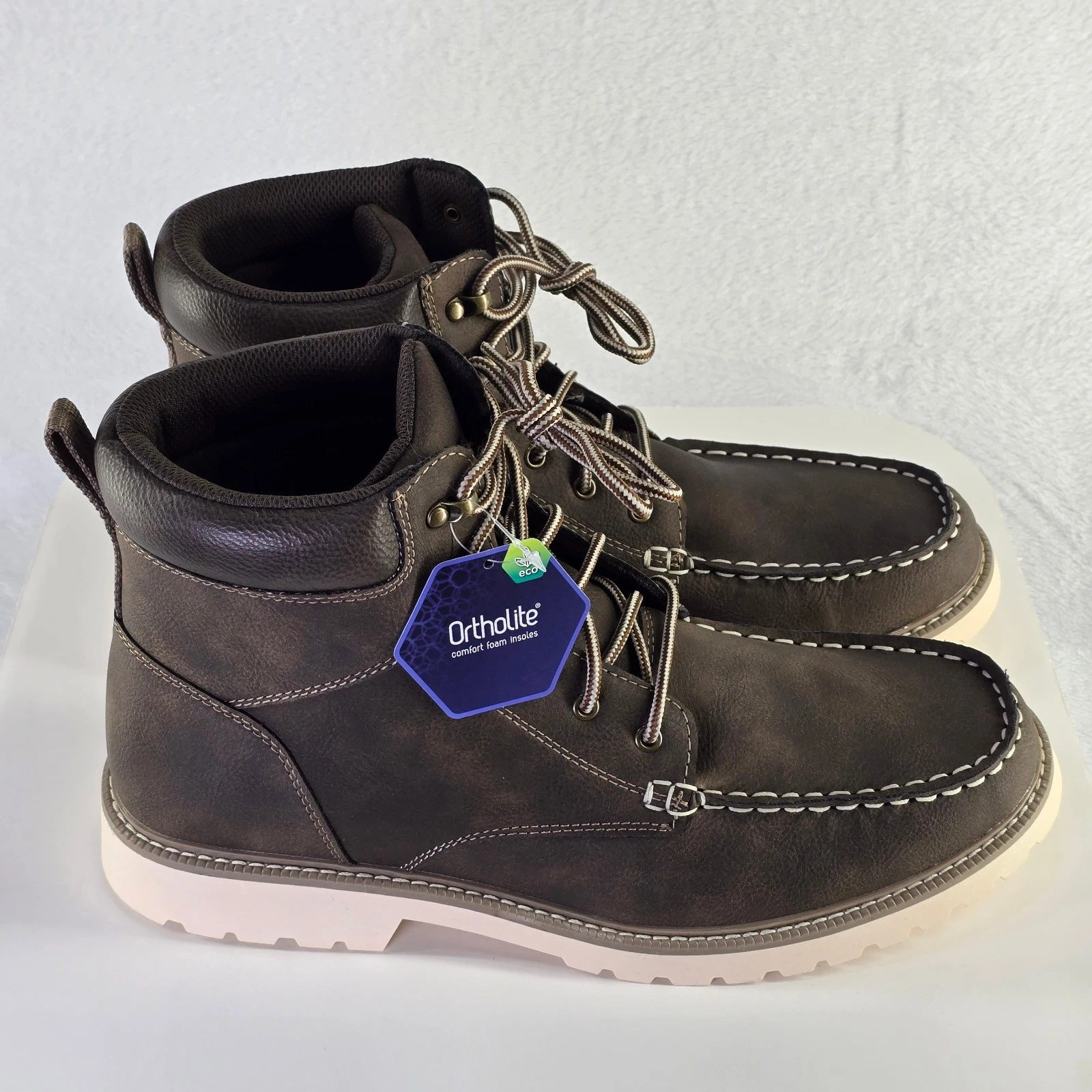 Sonoma Goods For Life® Harlann Men's Size 13 Moc Toe Lug Sole Hiker Boots
