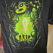 Vtg Adult All Size Ghostbusters black cotton t-shirt SC413 FREE SHIPPING