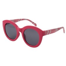 Kids Pink White Round Surf Sunglasses
