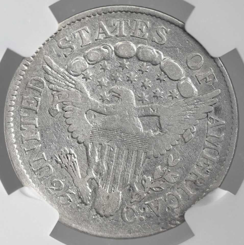 1806 25C DRAPED BUST SILVER QUARTER  NGC VG DETAILS "DAMAGED" #8405235-044 - Image 3 of 4