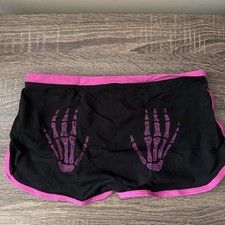 Pink By Victoria s Secret Medium Black Halloween Seamless Boy Short Panties