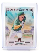 JACOB WILSON 2025 PANINI BOYS OF SUMMER RED #6 /175 OAKLAND ATHELTICS Q4856