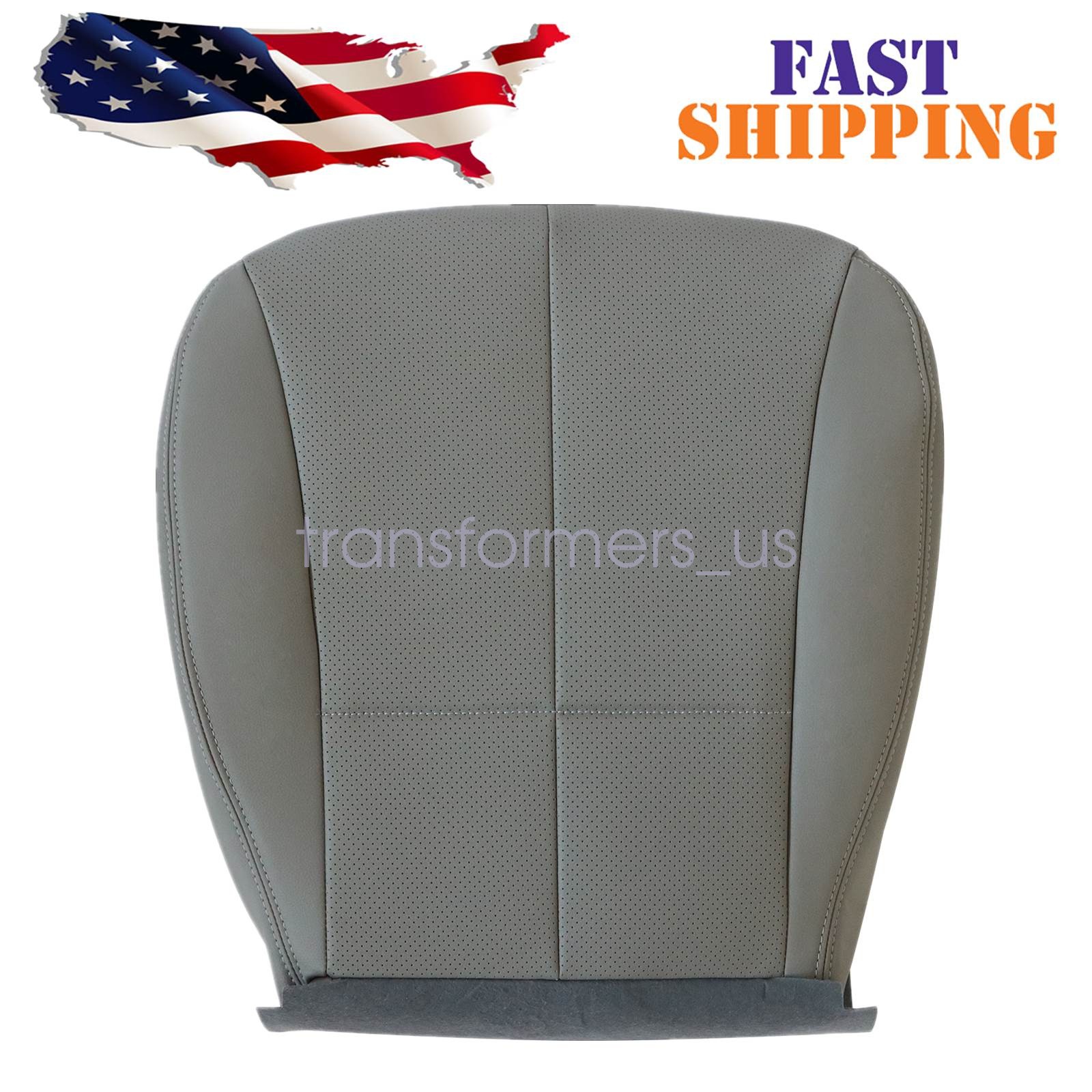 For 2009-2013 Subaru Forester Passenger Side Bottom Perf Leather Seat Cover Gray