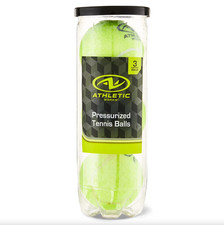Athletic Works Tennis Balls 3 Pack Pressurized All Court Use. Feer Shipping.