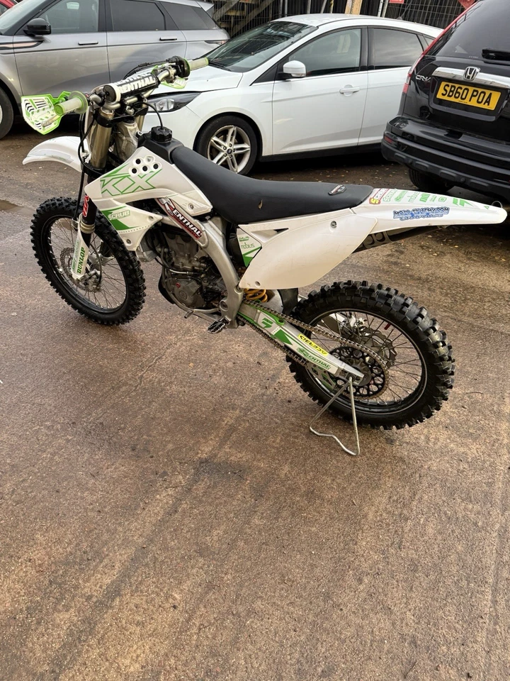 KXF 450 Dirtbike White and Green 2009 Motocross Enduro - Image 3 of 4