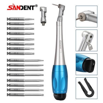 SANDENT Chiave dinamometrica per impianto dentale universale, angolo contro e 16 punte