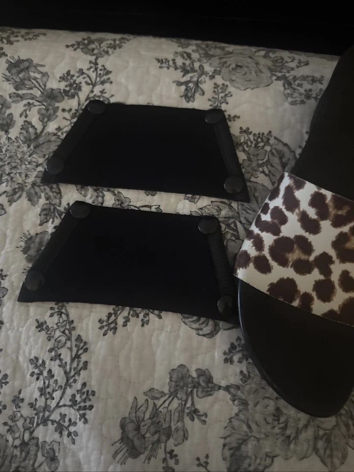 Nueva ONESOLA Intercambiable Negro/Leopardo Viajero Paso Suave Talla 10 Foto 2 de 4