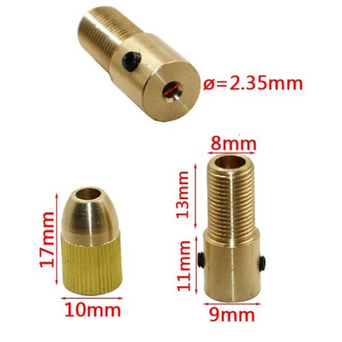 7Pcs Brass Collet for Rotary Tool Micro Drill Chuck Compatible with Wood - Picture 3 of 11