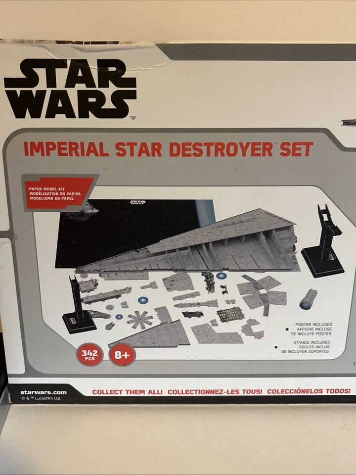 Disney Star Wars Imperial Star Destructor 3d Puzzle Set, Incluye 3 Pequeñas Naves Foto 3 de 4