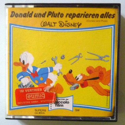 Super 8 mm Film Walt Disney Donald und Pluto reparieren alles