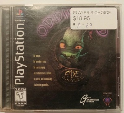 Oddworld: Abe's Oddysee (Sony PlayStation 1, 1997) PS1 Black Label CIB Tested