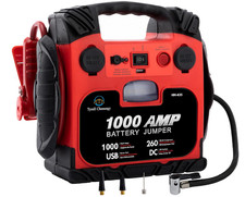 Car Battery Jump Starter with Air Compressor Portable Tire Inflator,260PSI...